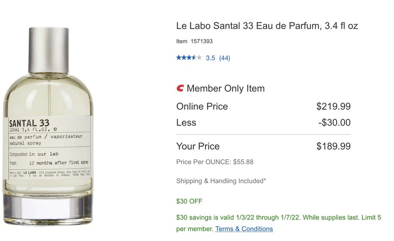 Another 13 香水 Le Labo Santal 33 